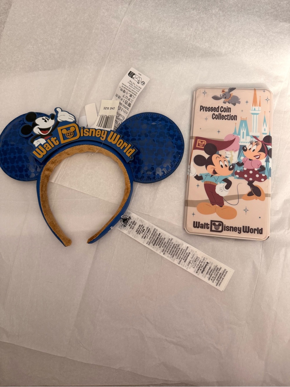 Disney World Mickey ears NWT  & pressed penny book